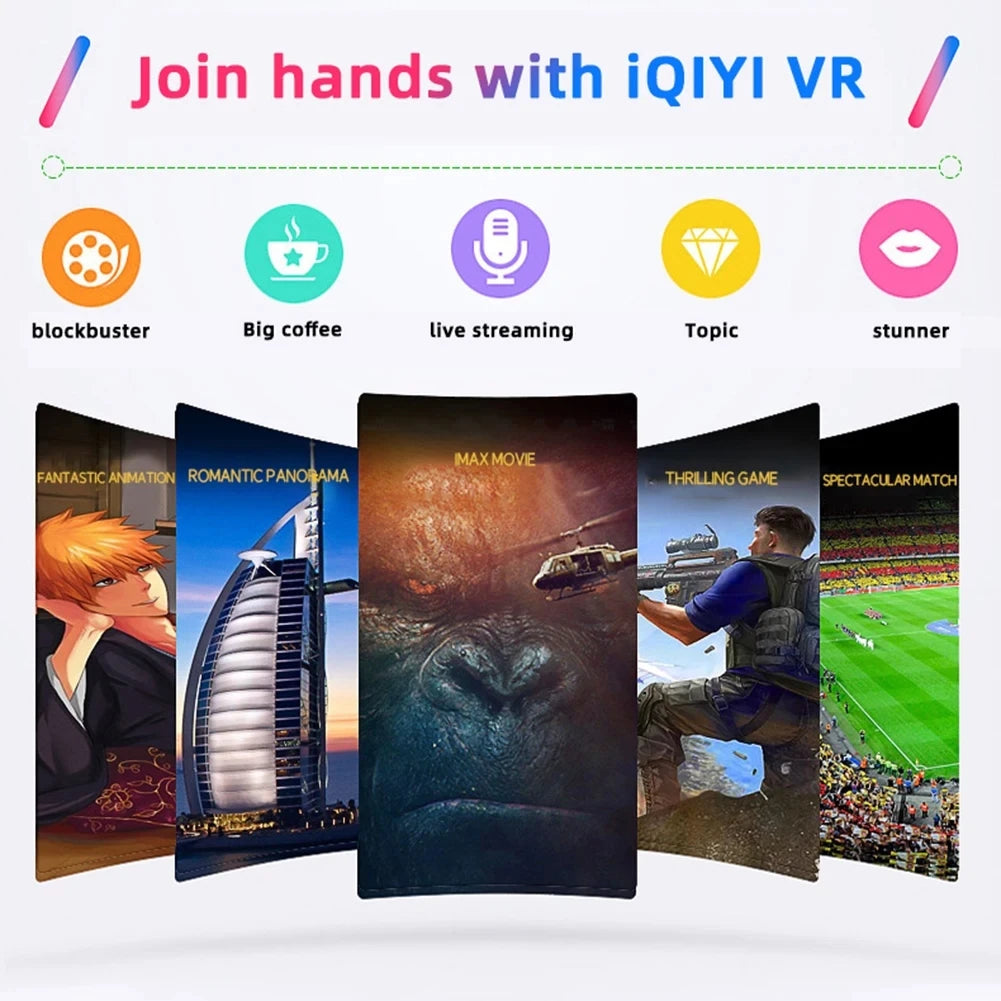 VR Headset for Smartphones: Immersive Smart Glasses with Spatial Audio Tidesmit