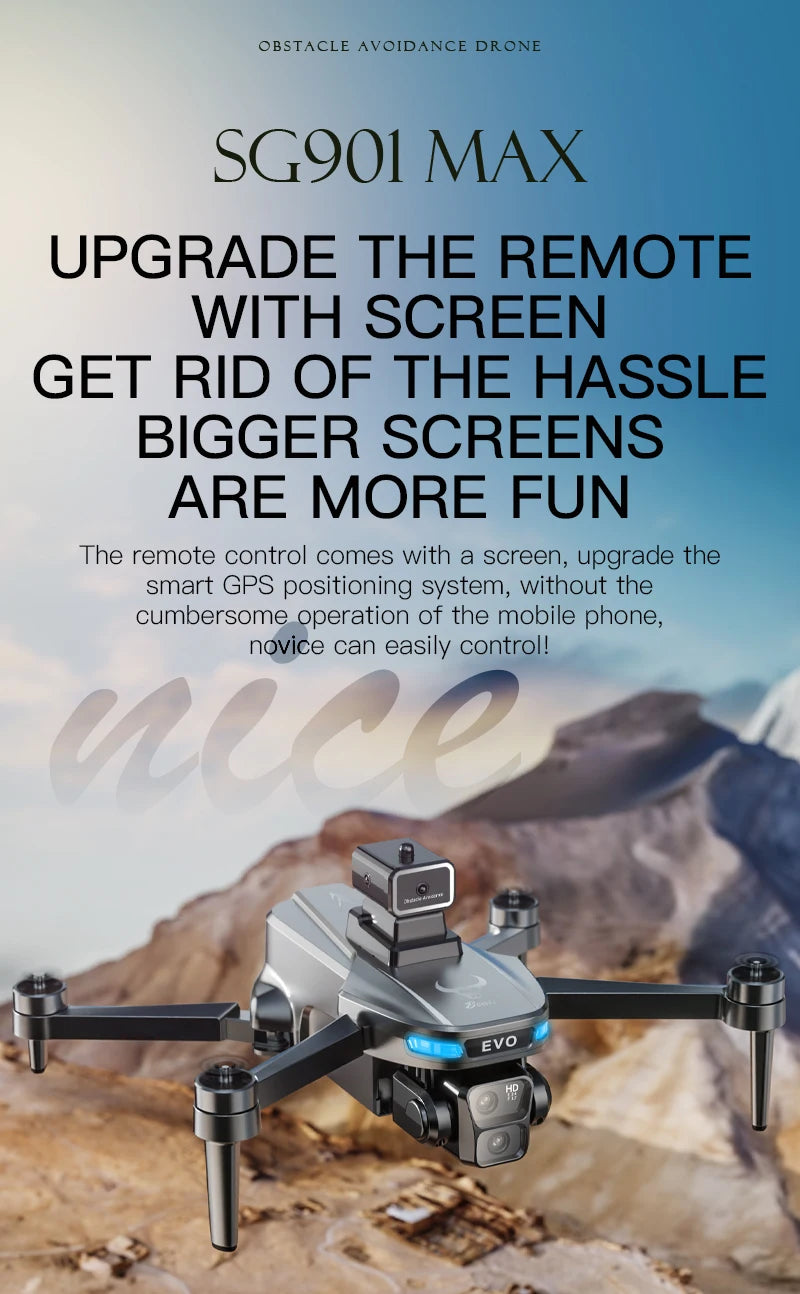 4K GPS Drone with HD Camera - Foldable Obstacle Avoidance Tech Tidesmit