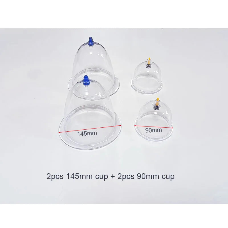 Breast Enhancement Vacuum Pump – Professional Lifting Suction Cup System Fascia Gun 145 90mm cup Tidesmit