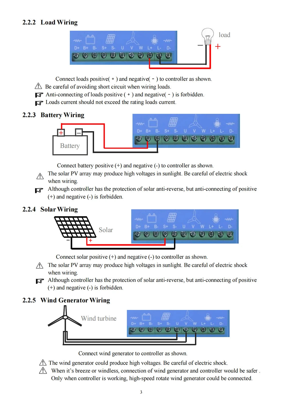 MPPT Wind Solar Hybrid Charge Controller Wind 3000W & Solar 3000W 12/24V/48V Automatic Hybrid Controller With Dump Load Resistor