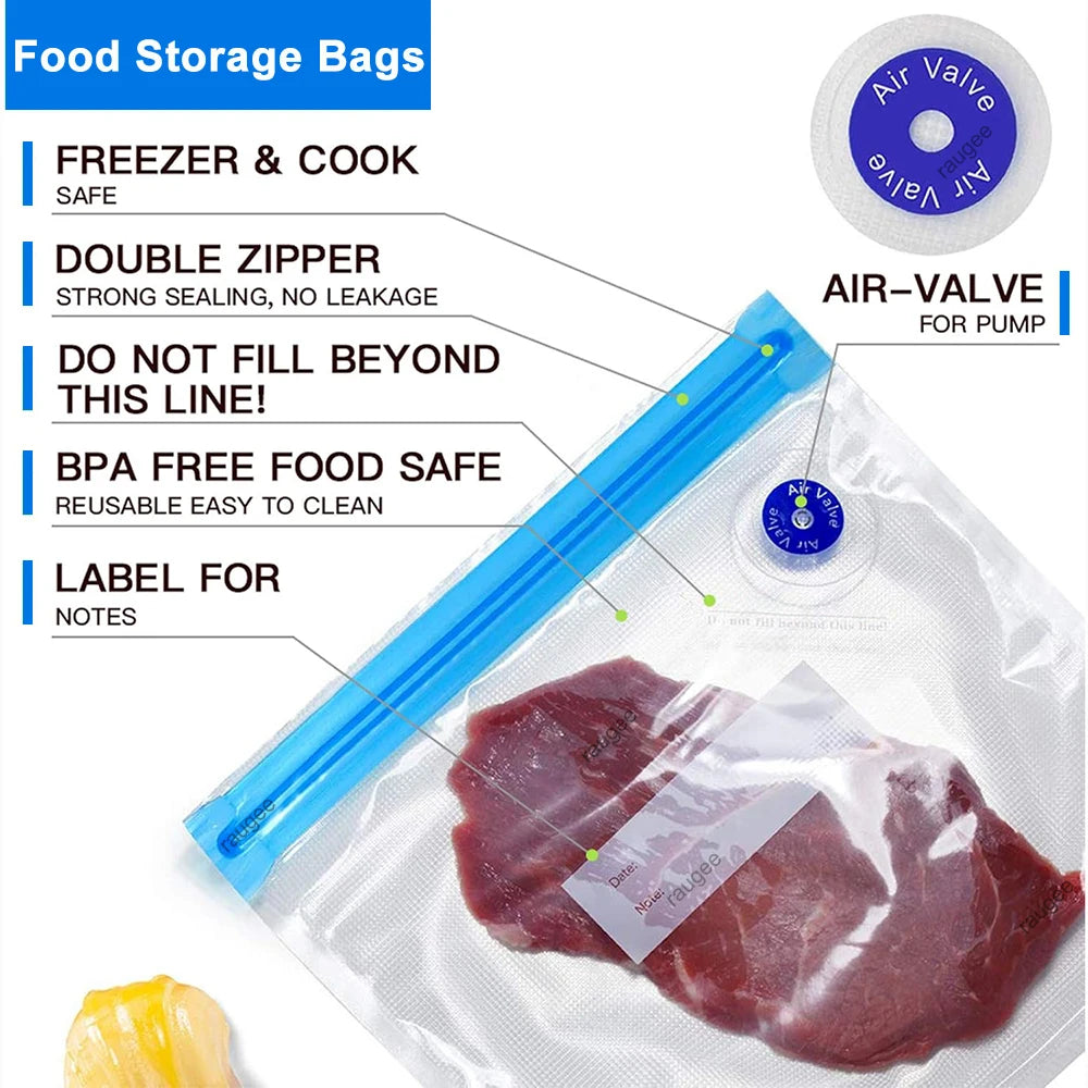 Air Vacuum Sealer Pump Automatic Food Sealing Pump USB Rechargeable Sealer Pump For Food Handheld Dry/wet Food Sealer Pump