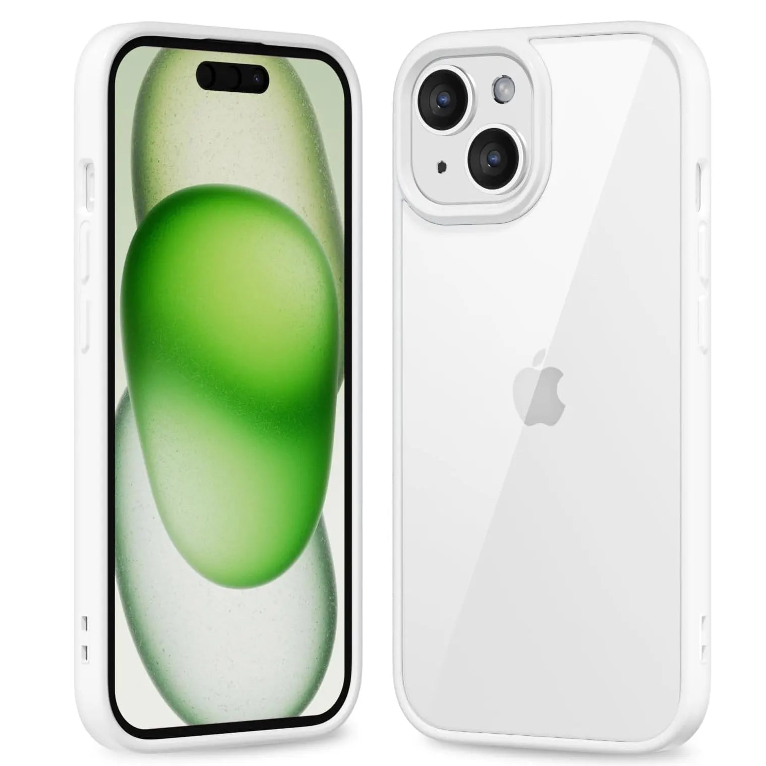 iPhone 16 Shockproof Transparent Case - Durable Military-Grade Protection White Tidesmit