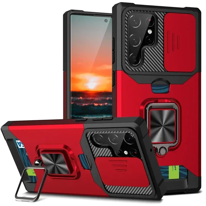 Samsung Galaxy S25 Ultra Magnetic Case - Slim Shock-Absorbing Cover Red Tidesmit