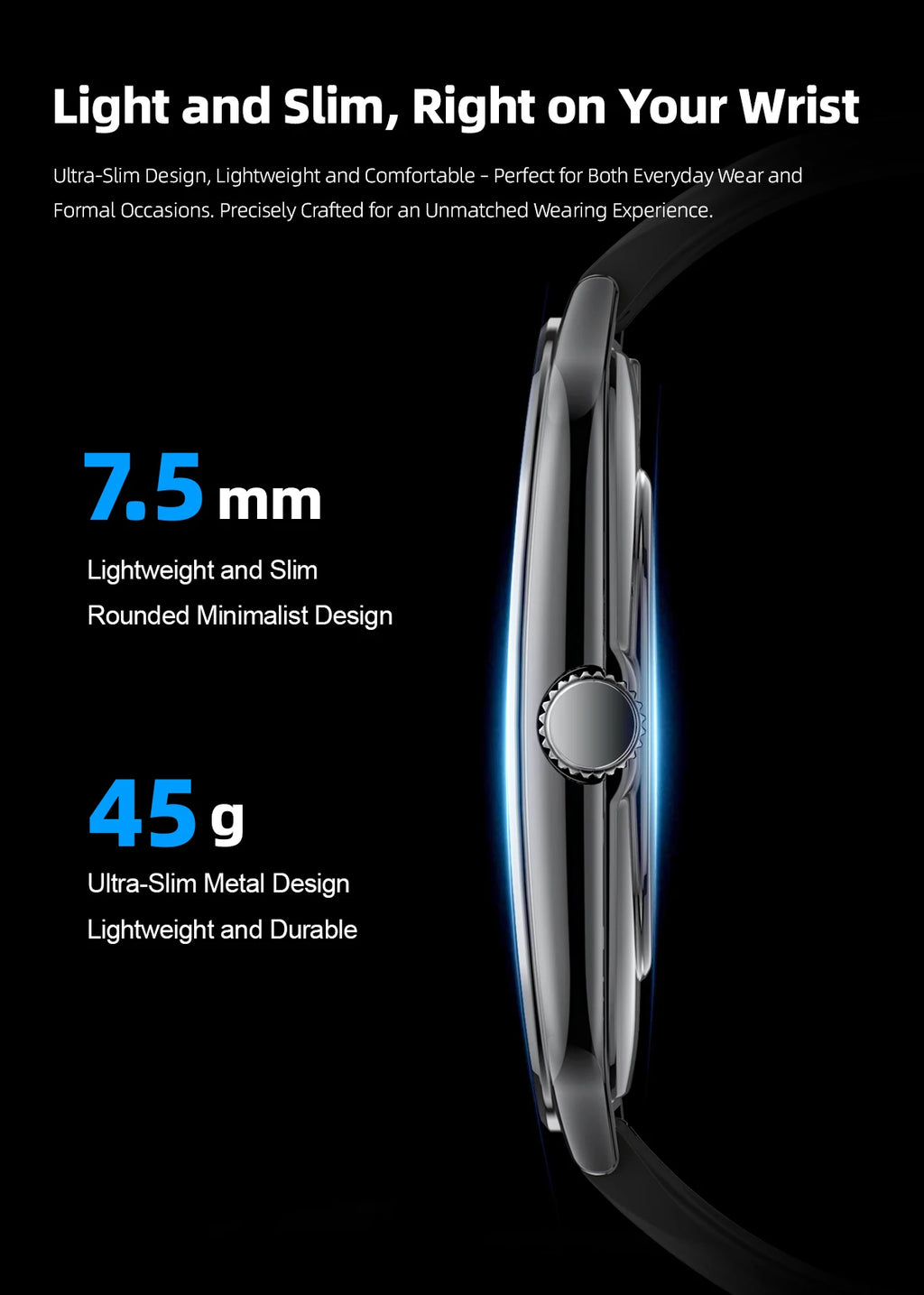 LIGE Ultra Thin New Smart Watch 2026 Men AMOLED HD Screen Always Show Time Heart Rate Bluetooth Call Sport Waterproof Smartwatch