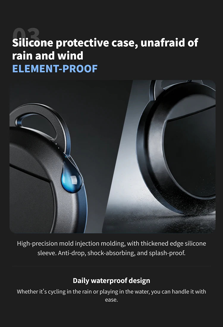 Dual System Smart Tracker for Google/Apple Find My Smart Activity Trackers+Silicone Case Android/IOS Find My Bluetooth Device