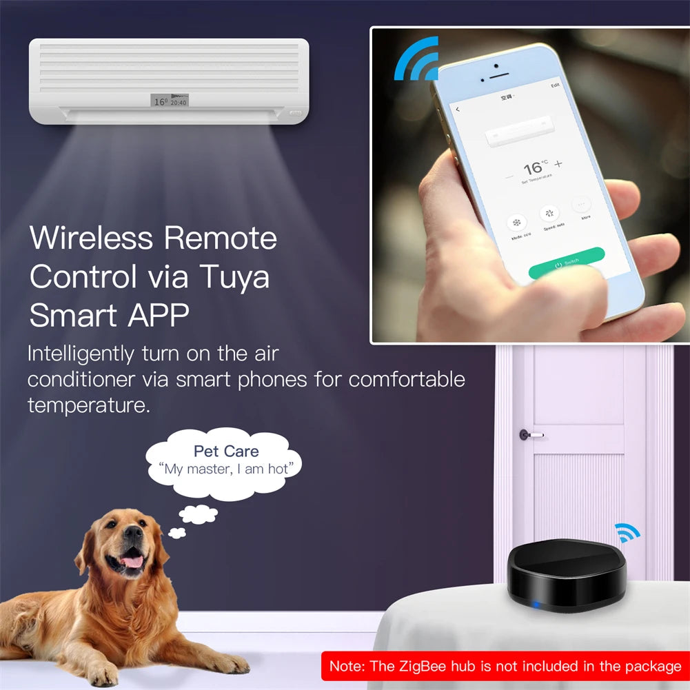 Smart ZigBee Gateway Hub IR Remote 2-in-1 for Alexa & Google Home Tidesmit