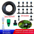 20-Meter Automatic Spray Cooling System Kit, Outdoor Patio/Garden Spraying System, DIY Micro-Irrigation Kit