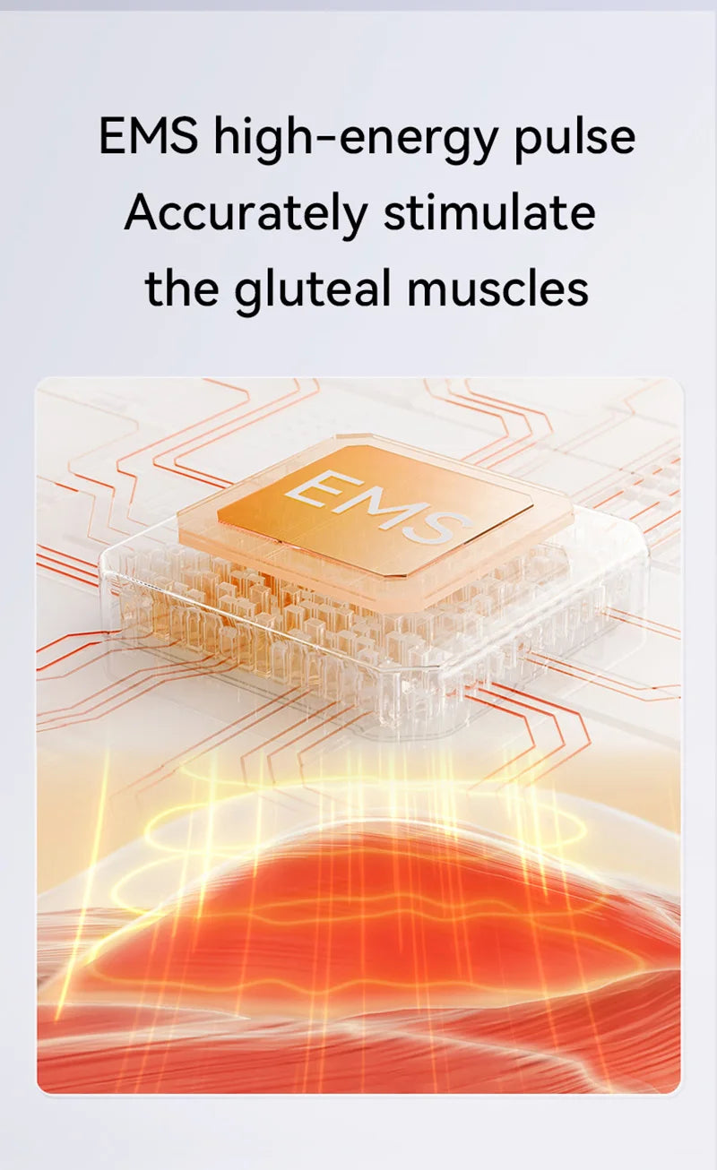 EMS Muscle Stimulator Hip Trainer - Gray Fitness Butt Lifter Relaxation Treatment Tidesmit