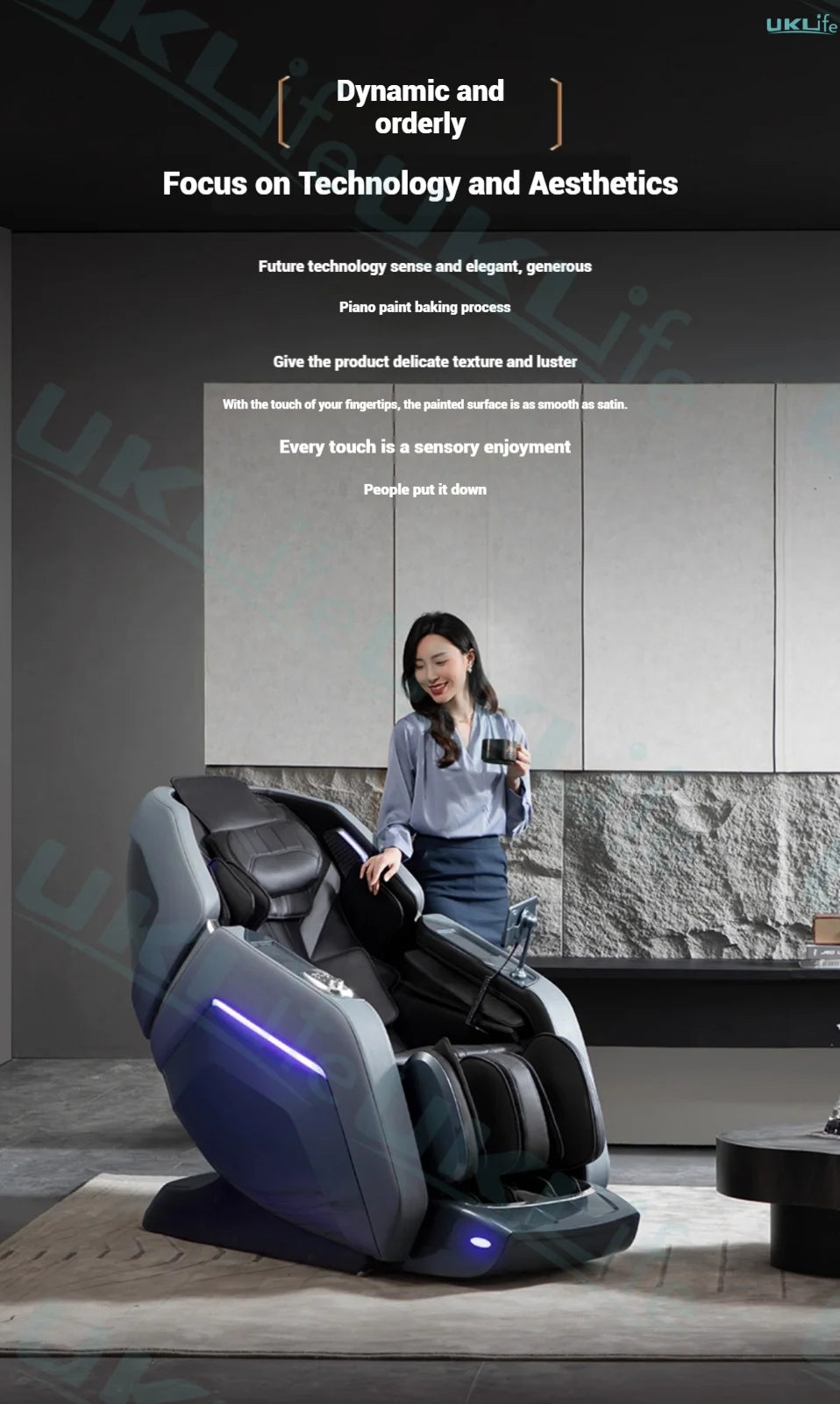 Tidesmit 4D Dual Core Full Body Massage Chair with Zero Gravity Relief Body Shaping Massage Equipment Tidesmit