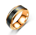 Size 6-13# Intelligent 38 Temperature Men Women Ring Stainless Steel Simple Creative Couple Mood Changing Number Finger
