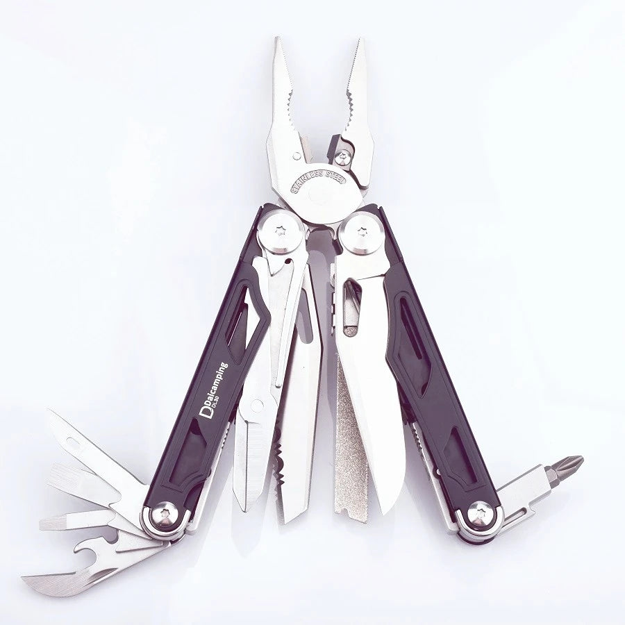 Daicamping DL30 DL301 DL7 Outdoor Camping EDC Plier Set Multifunctional Multitools Hand Multi Tool Folding Multi-tool Kit