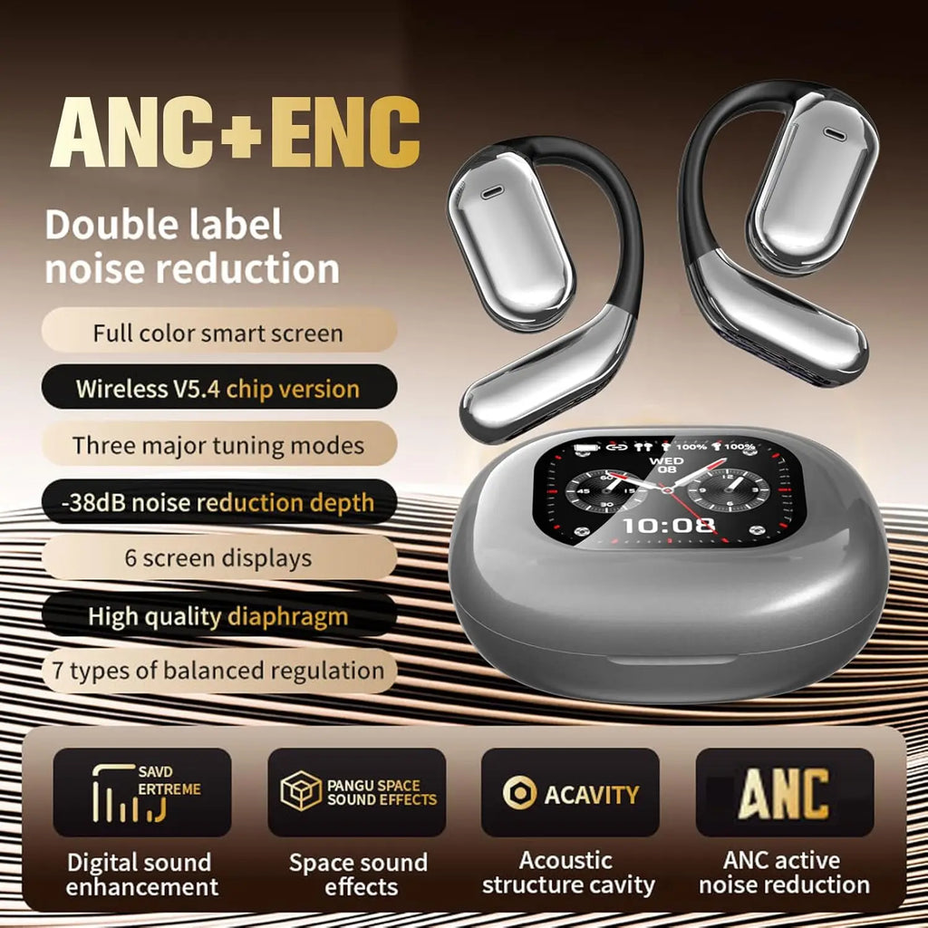 AI Translating Earbuds: 144-Language Real-Time Wireless Headphones - Black Tidesmit