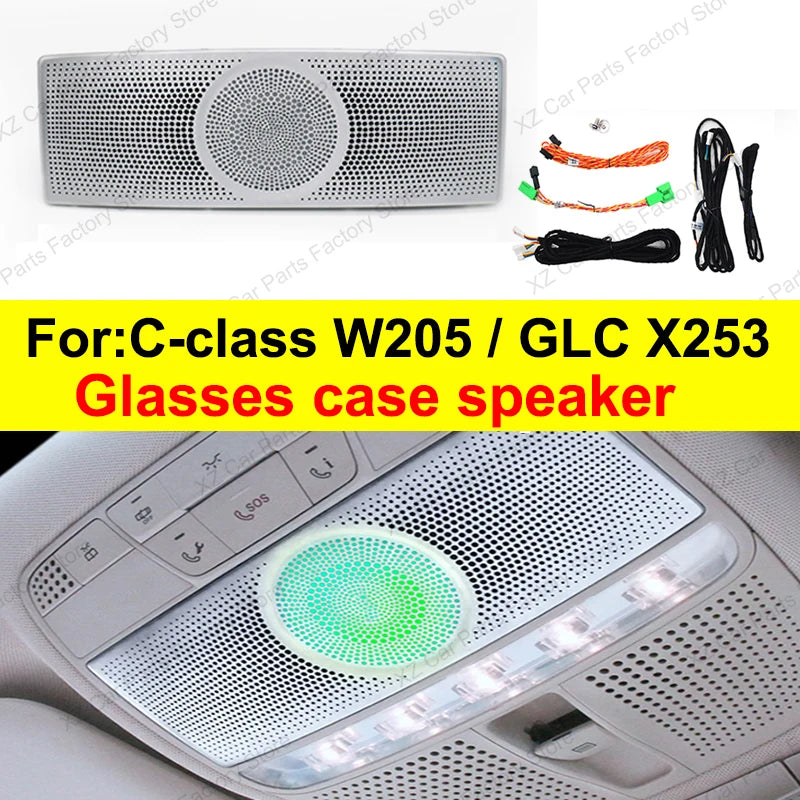 Mercedes Benz W205 X253 64-Color LED Ambient Lighting Kit Glasses case speaker Tidesmit