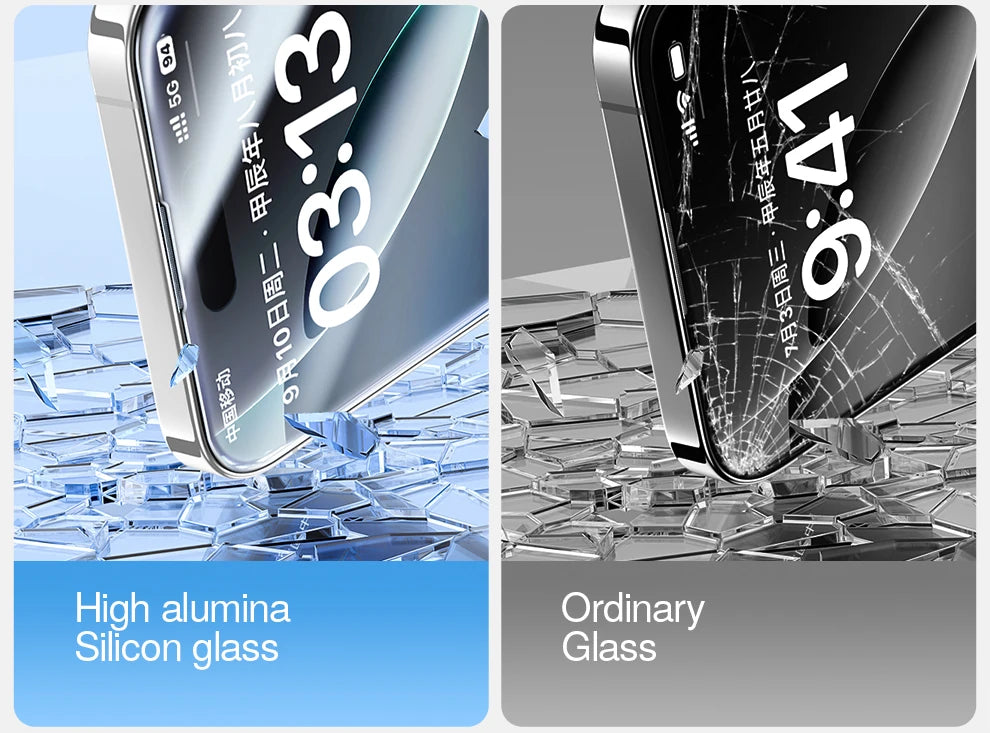 SmartDevil 1/2 PCS Dust-free Box Screen Protector for iPhone 17 Pro Max 17 Pro HD Tempered Glass Film for iPhone 17 Anti-scratch AE Tidesmit