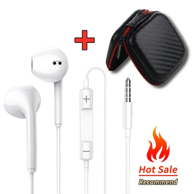 USB C Wired Earbuds with HD Microphone for Samsung Galaxy - Tidesmit 3.5MM-Bag Tidesmit