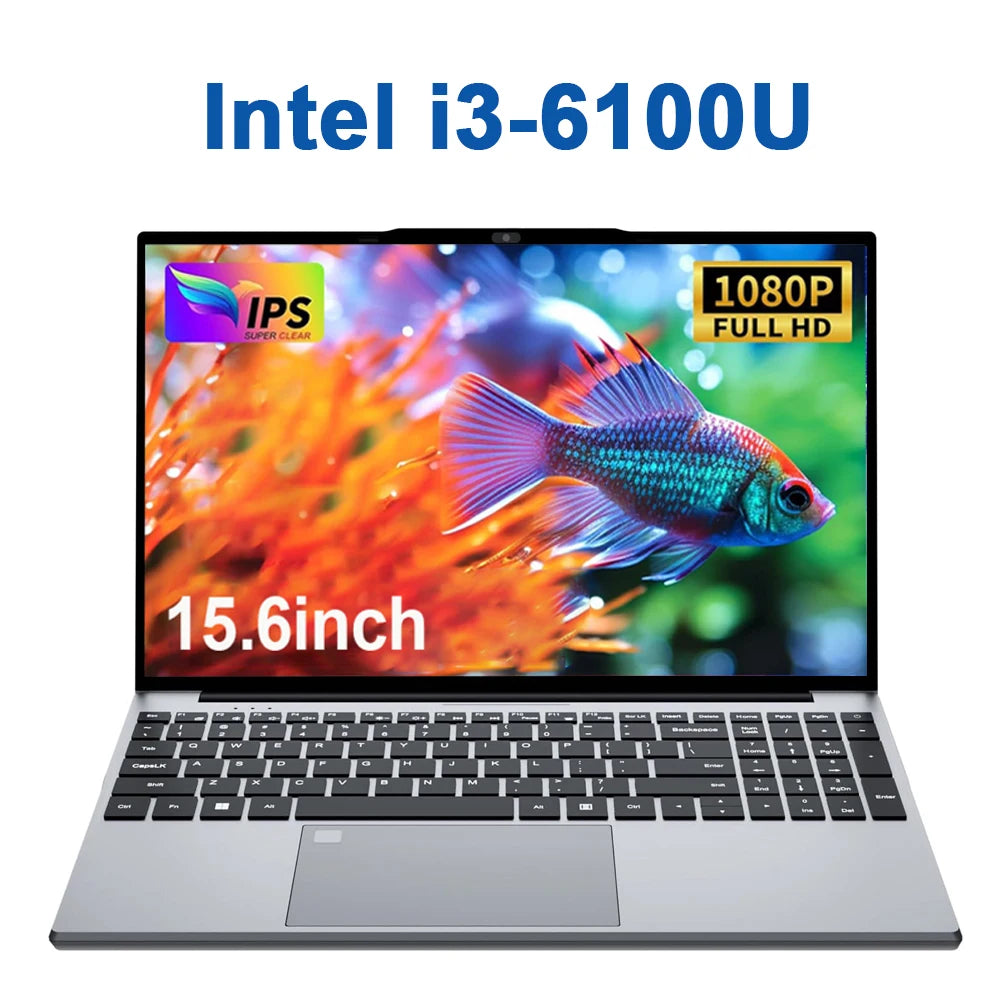 Windows 11 Gaming Laptop 15.6" Intel Core i9 10980HK/i3 6100U PC Gamer Computer 16GB RAM SSD 1TB Notebook PC Bag Office Laptop