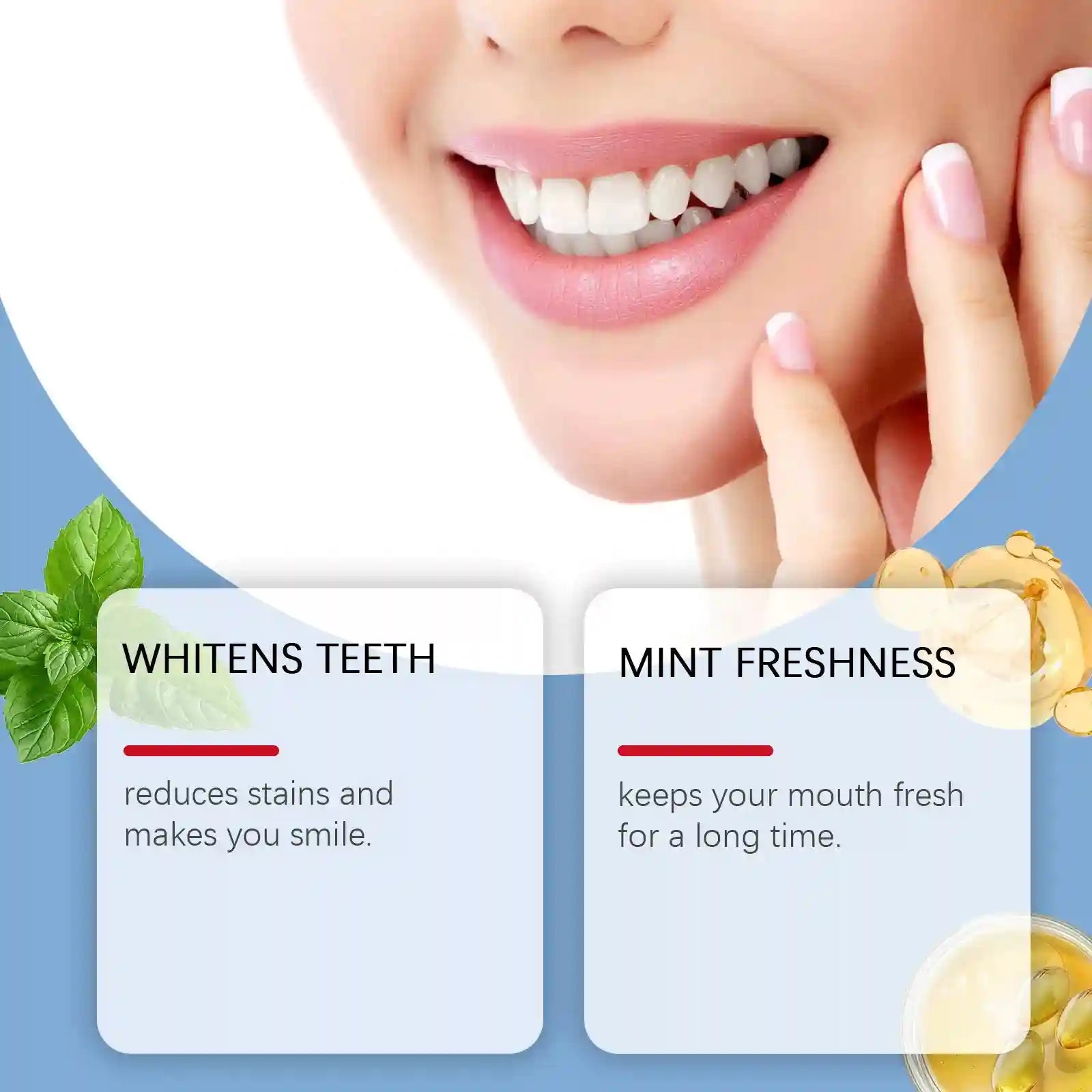 Tidesmit Hydroxyapatite toothpaste for enamel repair, teeth whitening, stain removal, and breath freshness.