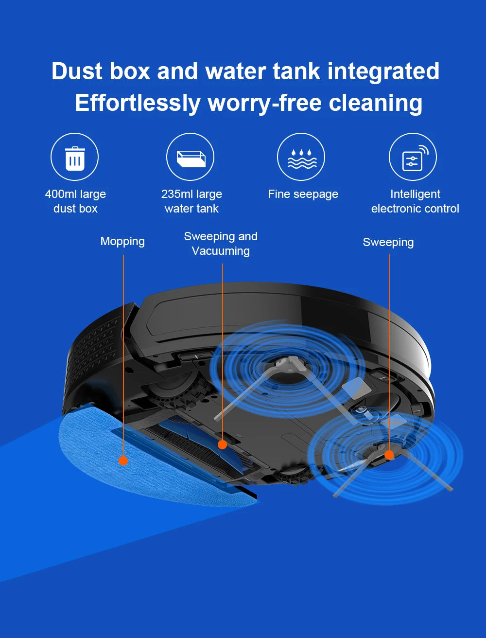 Tidesmit Liectroux LILIN X6 robot vacuum showing laser navigation map features for carpet and home floor cleaning