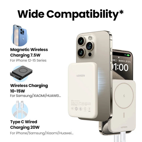 Magnetic Power Bank 10000mAh Portable Wireless Charger - Tidesmit Tidesmit