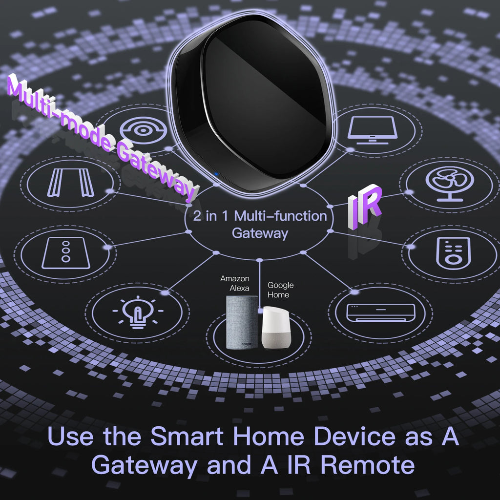 Smart ZigBee Gateway Hub IR Remote 2-in-1 for Alexa & Google Home Tidesmit