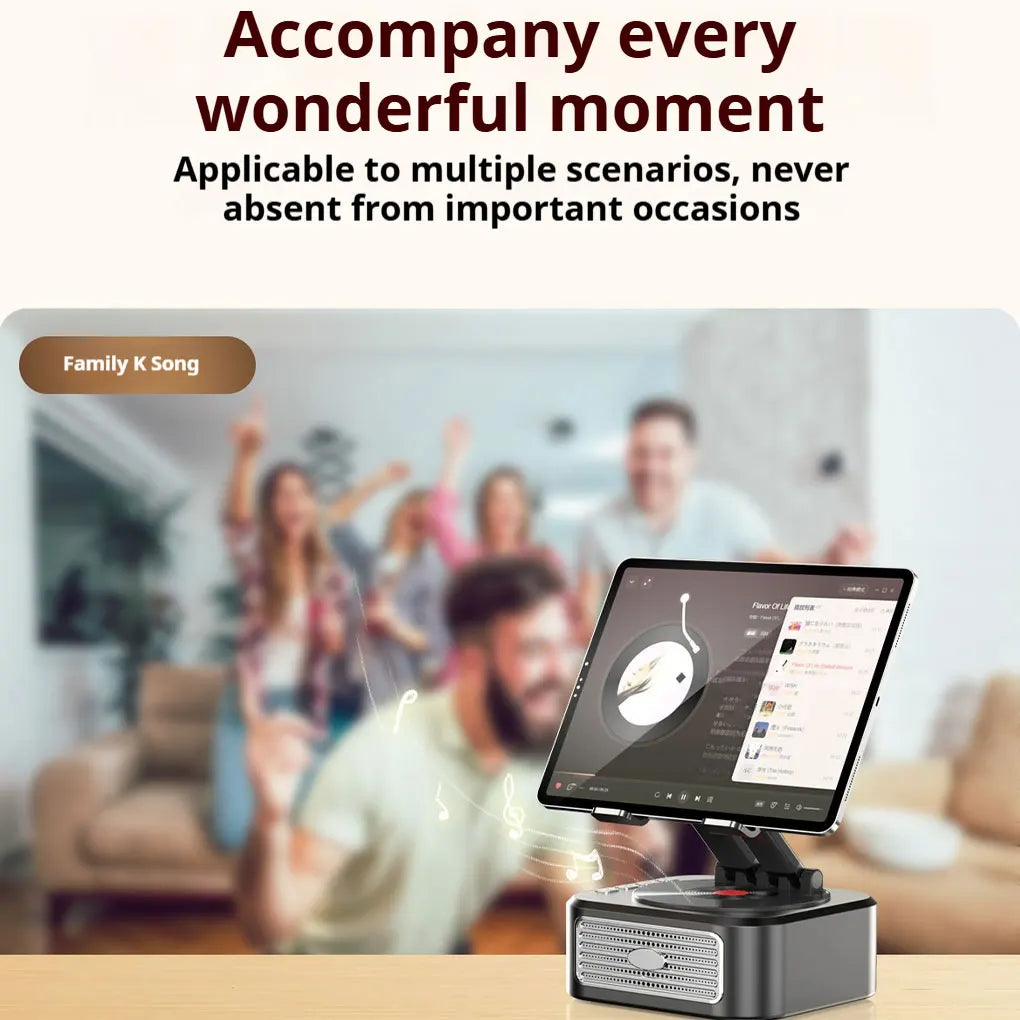Portable Bluetooth Speaker Tablet Stand - Adjustable Foldable Desk Mount Tidesmit