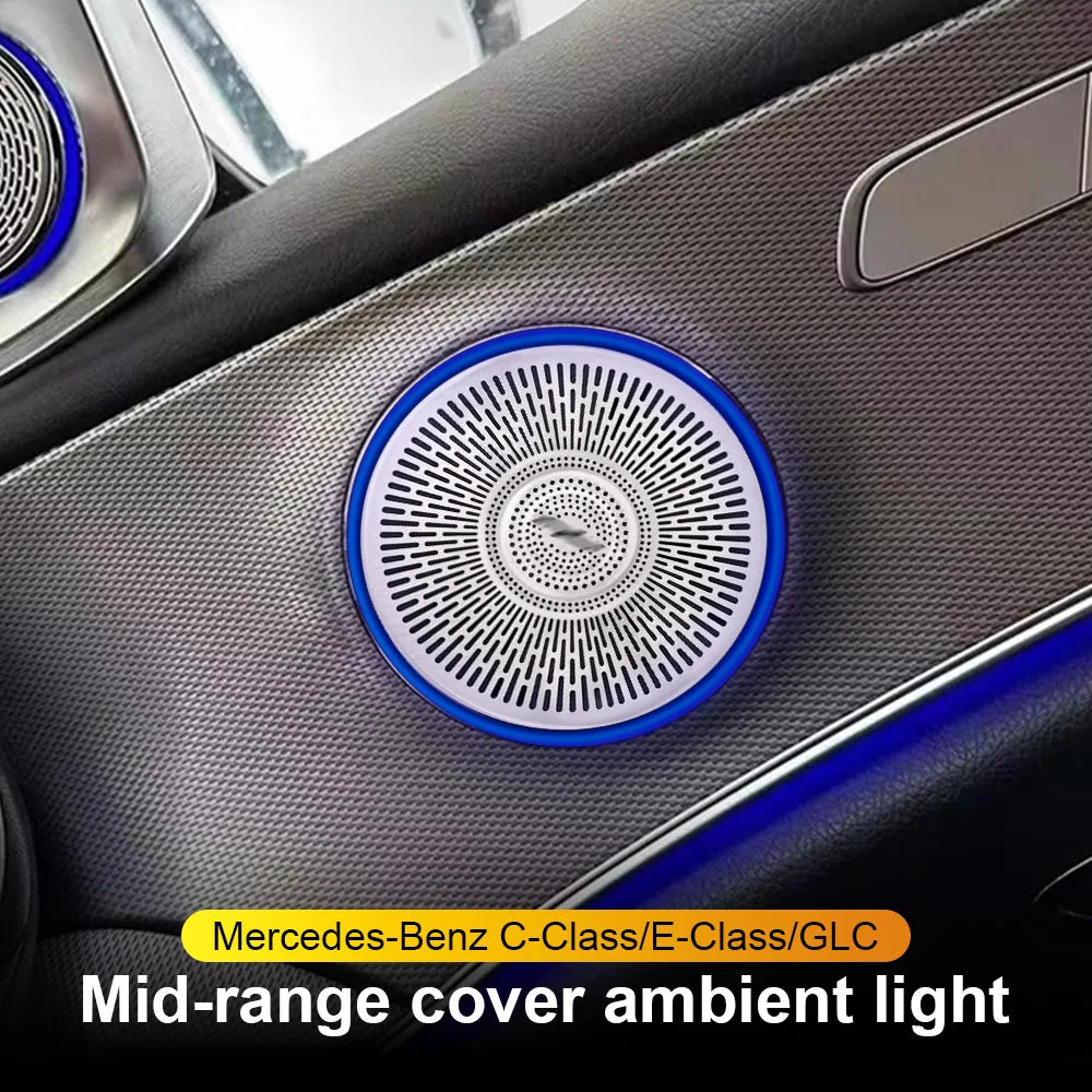 LED Ambient Speaker Covers for Mercedes Benz W205 W213 X253 Tidesmit