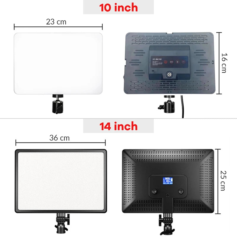 LED Video Light Panel for Content Creation - Adjustable Color Temp Tidesmit