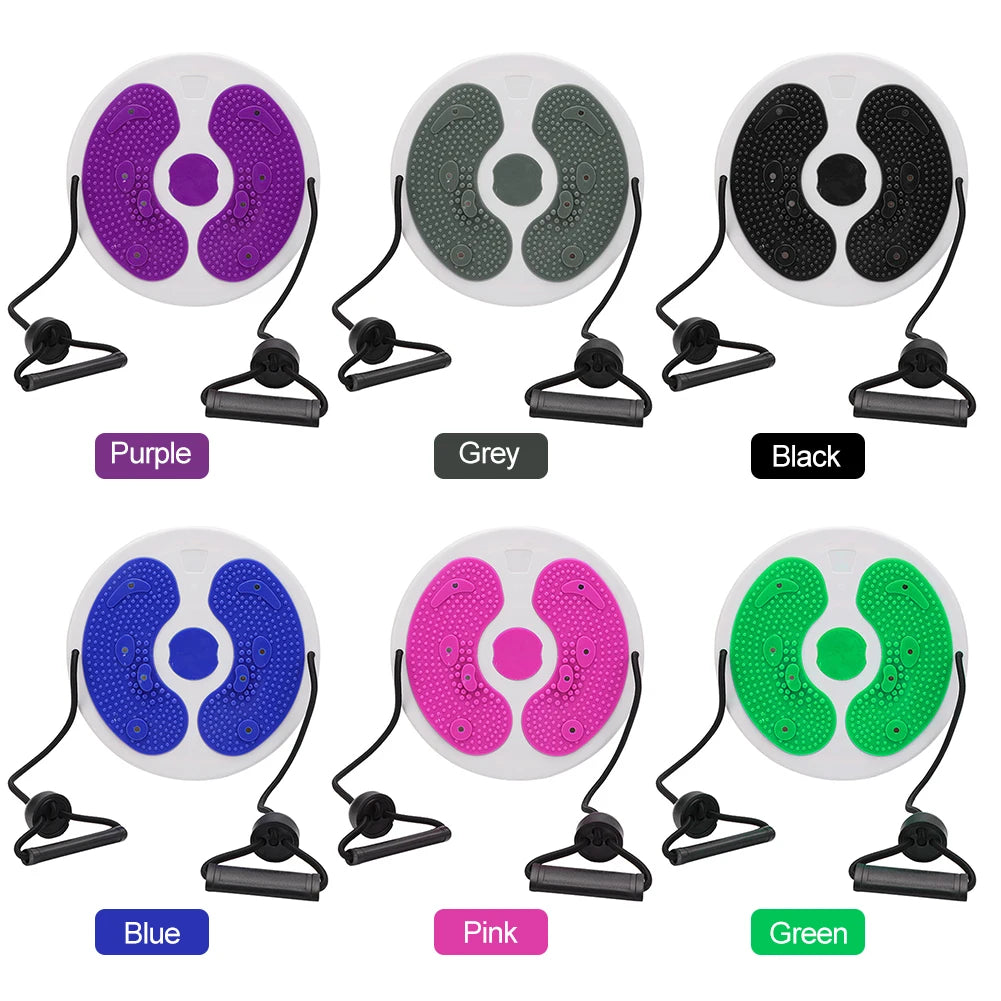 Twist Waist Disc with Resistance Bands for Core and Full Body Shaping Body Shaping Massage Equipment Tidesmit