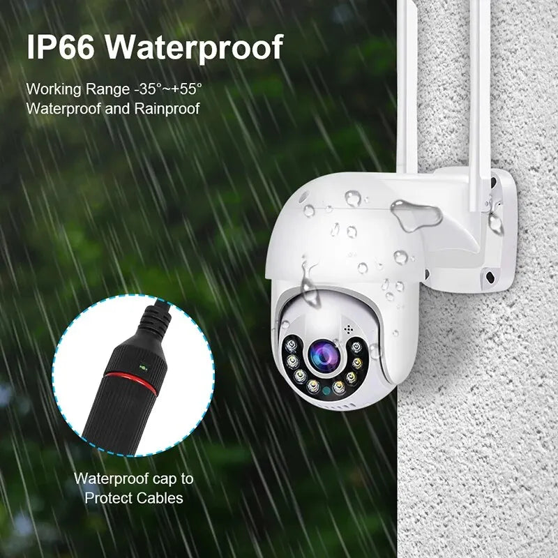 8MP 4K IP Camera 5MP Speed Dome Auto Tracking PTZ Camera Smart Home Outdoor Wireless WIFI Camera Surveillance Monitor