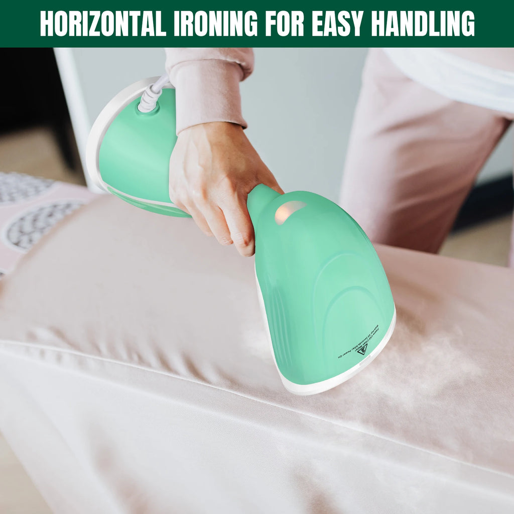 Tidesmit BRIEFNESS handheld garment steamer showing powerful steam nozzle and compact design for wrinkle removal