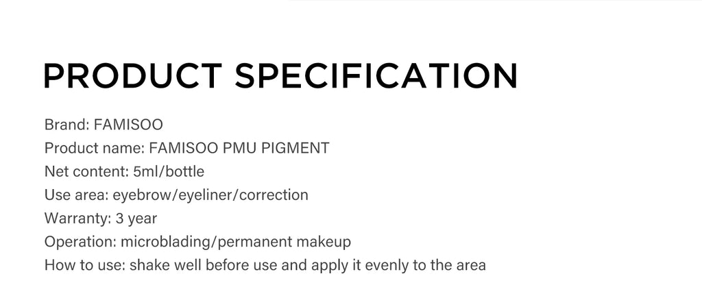 Professional Microblading Eyebrow Tattoo Ink - Long-Lasting 5ml Pigment Permanent Makeup Machines Tidesmit