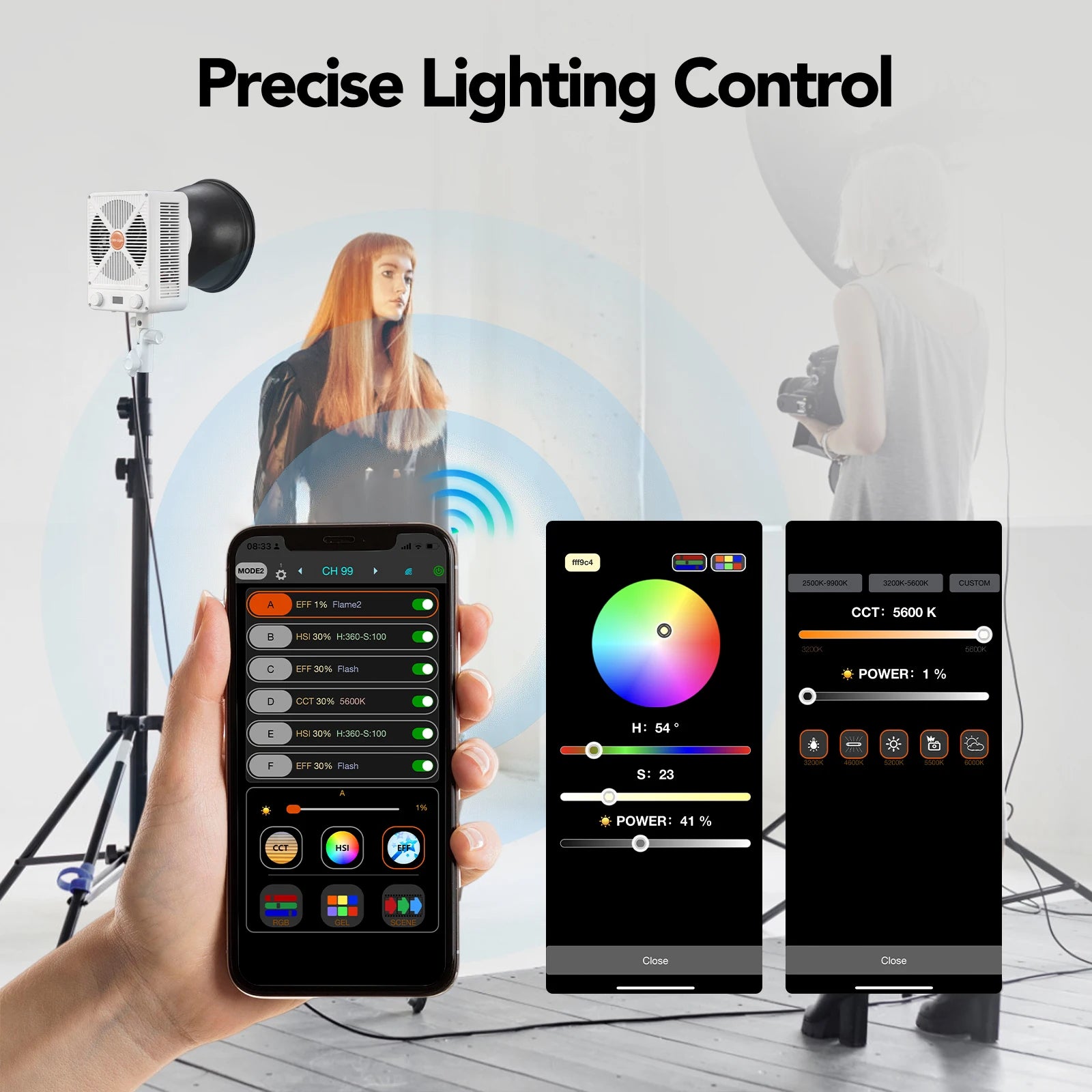 330W LED Video Light Studio Spotlight - Bowens Mount NA330 Pro Tidesmit