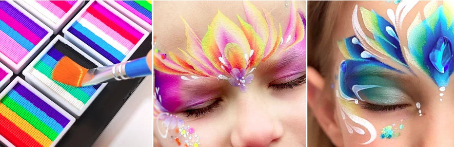 Tidesmit 12 color water-soluble face body paint palette for professional carnival cosplay and Halloween makeup