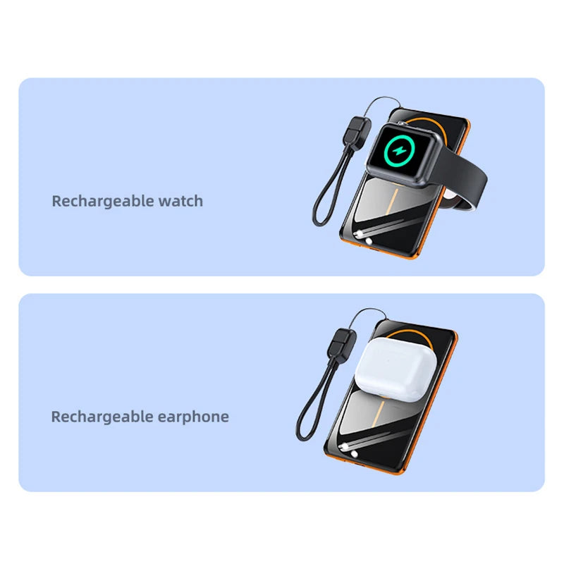 Magnetic Fast Charging Power Bank - High Capacity Travel Battery Pack Tidesmit