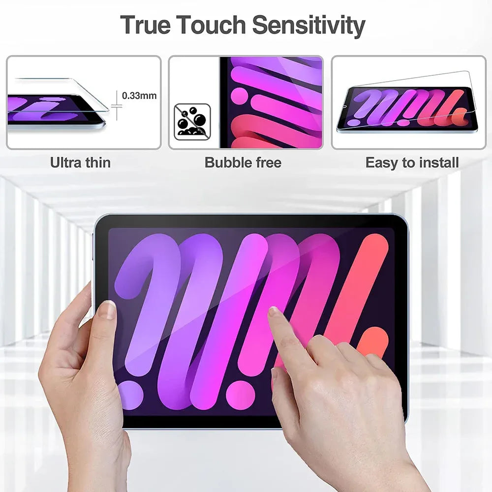 iPad Mini 7 Screen Protector - 9H Tempered Glass Anti-Scratch Film Tidesmit