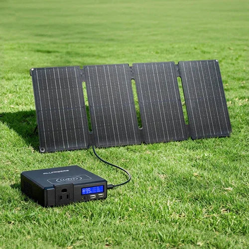 ALLPOWERS 18V Foldable Solar Panel 60W / 100W / 140W / 200W Mobile Solar Charger for Power Supply Laptop Solar Generator Fishing
