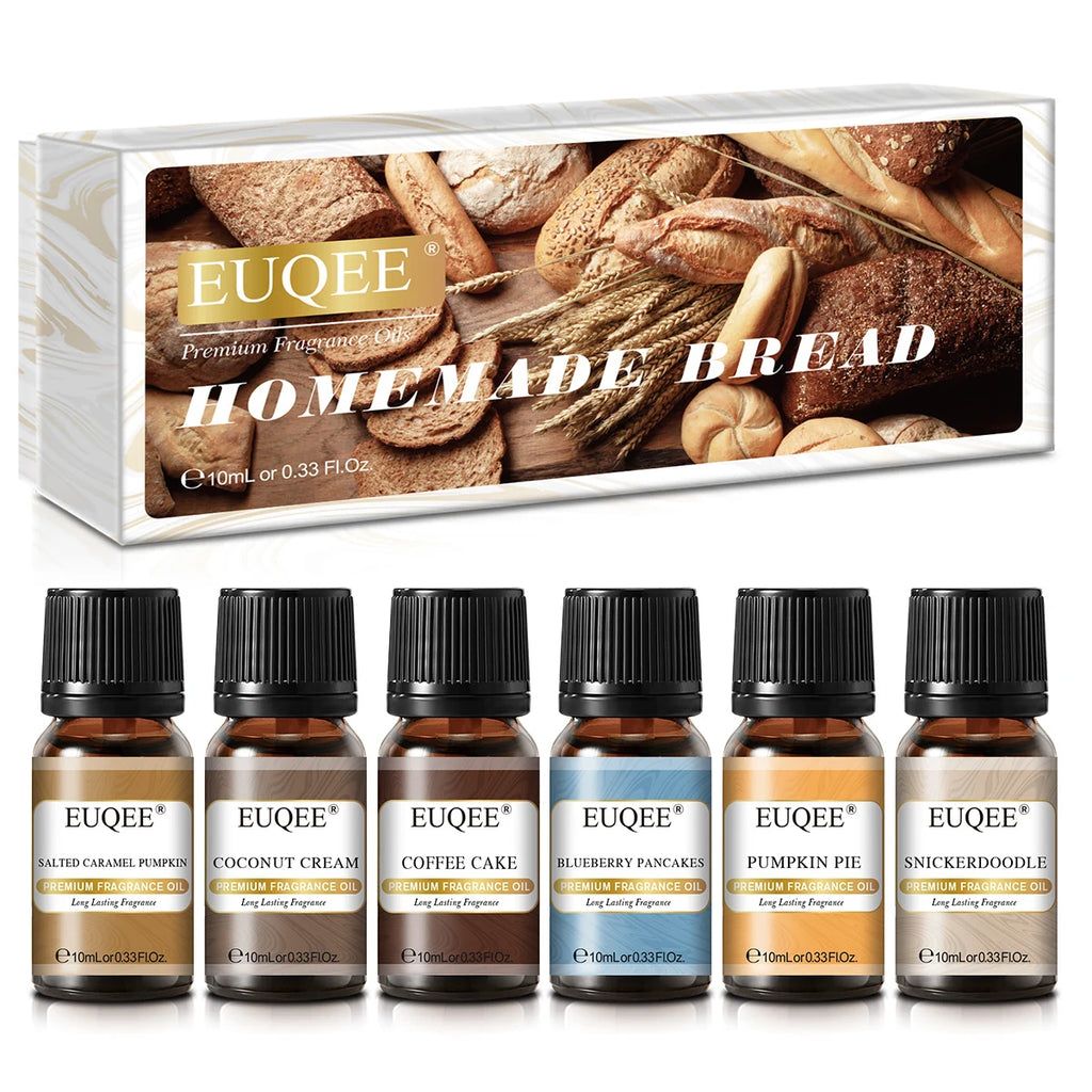 EUQEE Aromatherapy Fragrance Oil-10ml Coffee Leather Forest Pine Chocolate Coconut Cream Aroma Essential Oil For Reed Diffuser