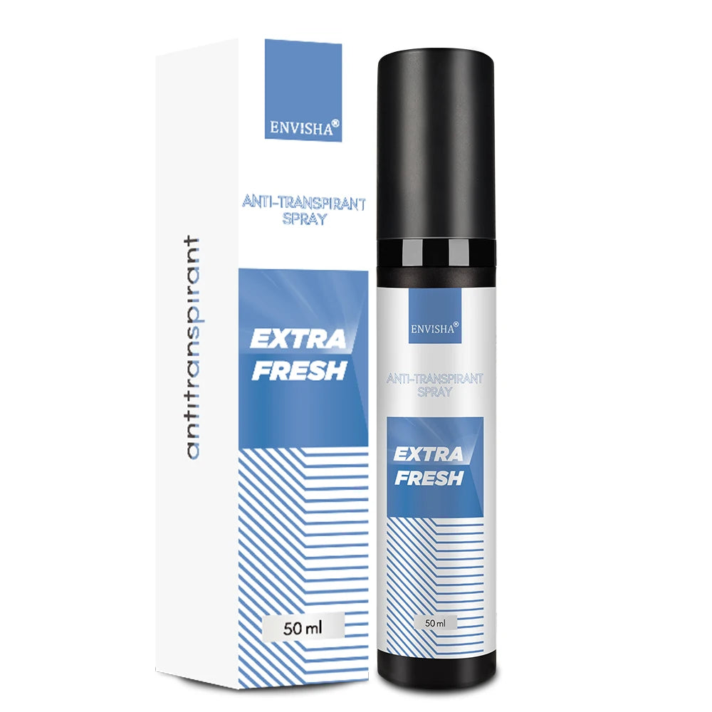 Tidesmit ENVISHA antiperspirant spray for underarms, providing long-lasting odor protection and dry skin care.