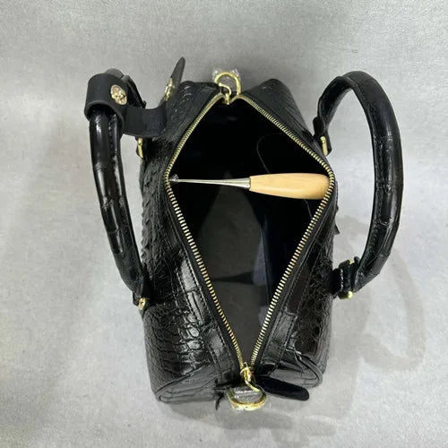 2025 New Skull Crocodile Leather Women's Handbag Genuine Leather Lady Shoulder Bag Large Capacity Bag For Woman 45