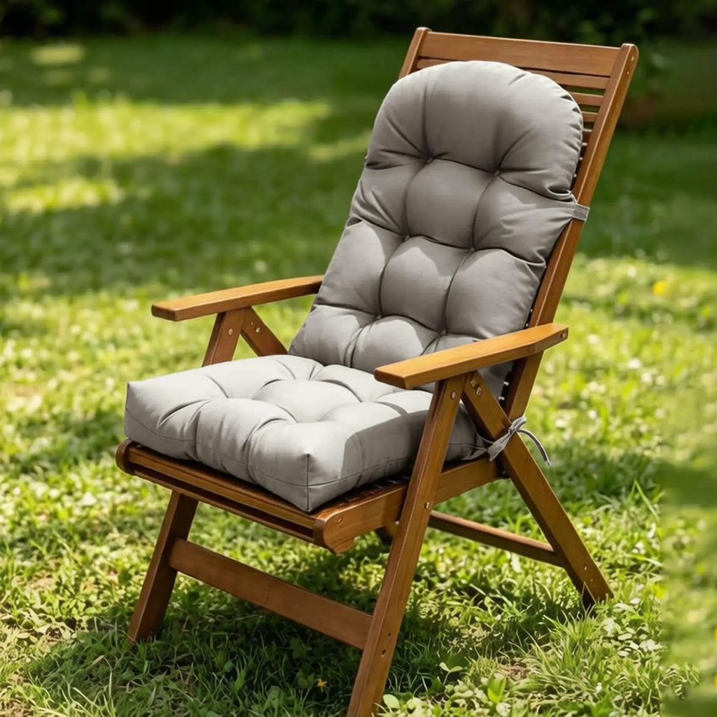 Rocking Chair Cushions, Indoor Outdoor Chair Cushion, Waterproof Fade Resistant High Back Patio Chair Pad with Non Slip Tufted