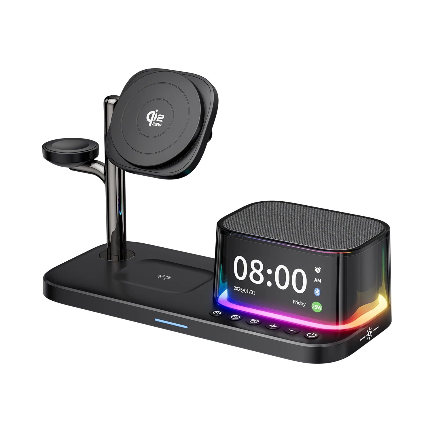 5-in-1 Magnetic Wireless Charger Stand - Qi2 Certified Multi-Device Station C09 Plus Tidesmit