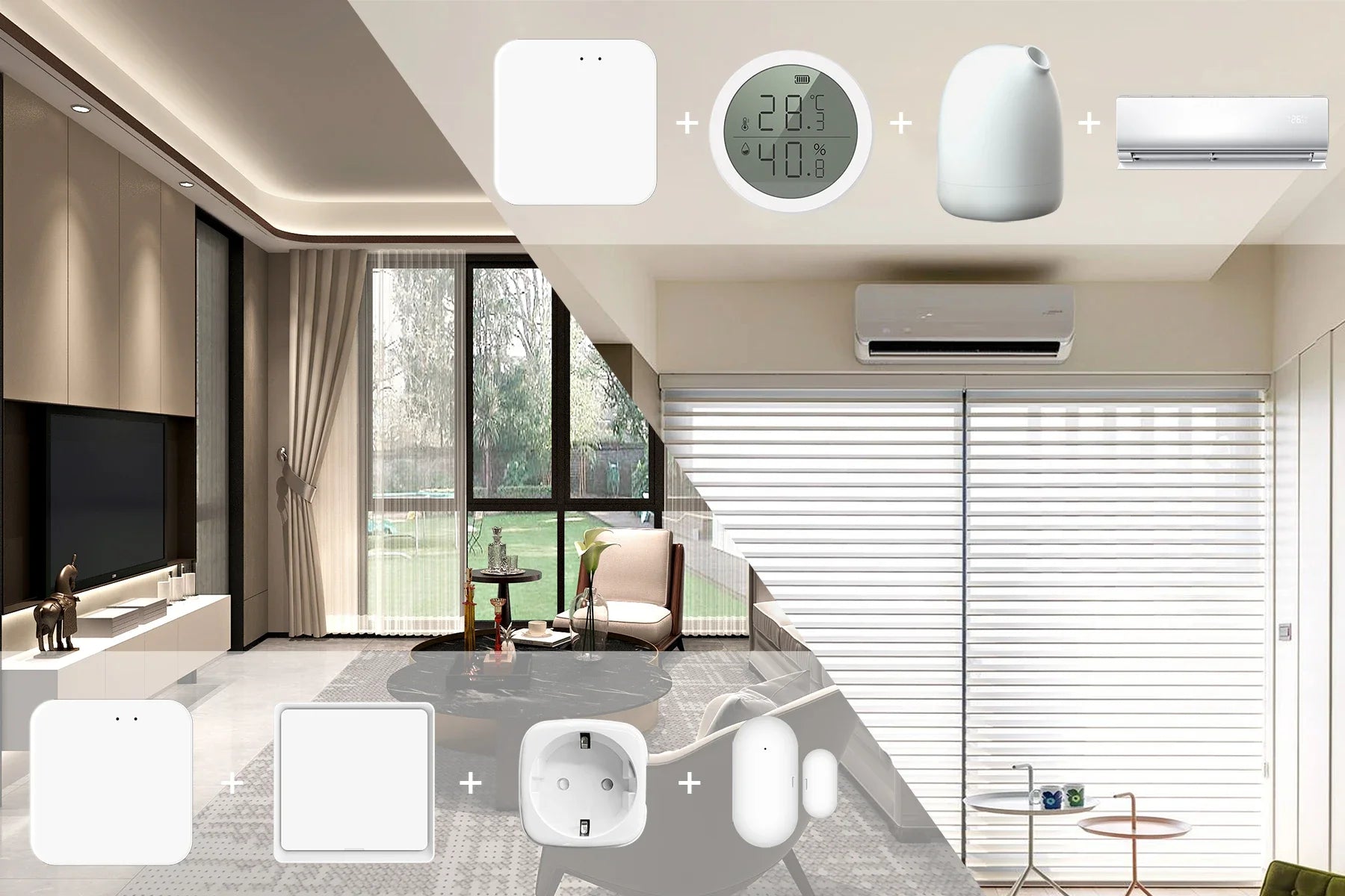 ZigBee Smart Hub Gateway for Alexa and Google Home - Wired or Wireless Tidesmit
