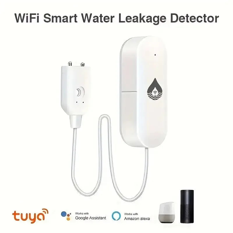 WiFi Water Leak Sensor - Smart Home Flood Alarm System by Tidesmit Tidesmit