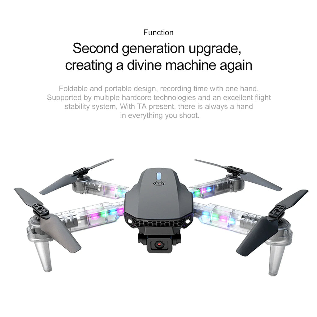 4K Camera Drone - Foldable RC Quadcopter with Obstacle Avoidance Tidesmit
