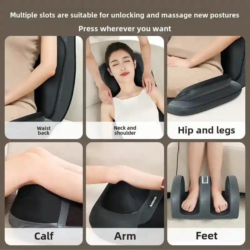 Tidesmit Full Body 5-in-1 Folding Electric Massager with Heat Therapy Massage Roller Tidesmit