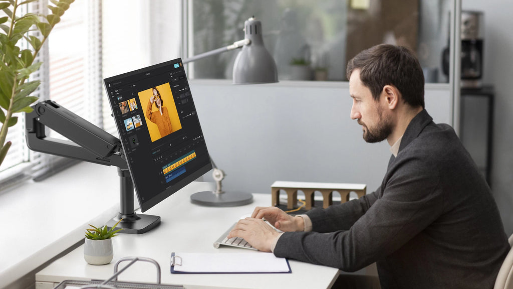 UPERFECT QLED Computer Display 22" Monitor 2K 1440P 100% Adobe RGB 10Point Touch Screen With Stand For Laptop PC Mac Phone Game