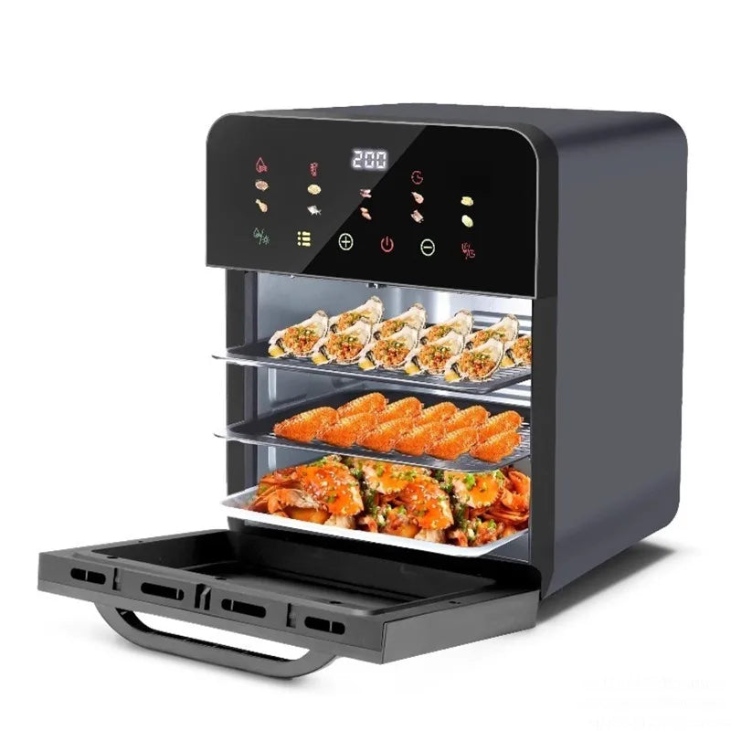 Large Capacity 3 in 1 Air Fryer Oven Steamer Microwave New Electric Fryer All-in-One Machine