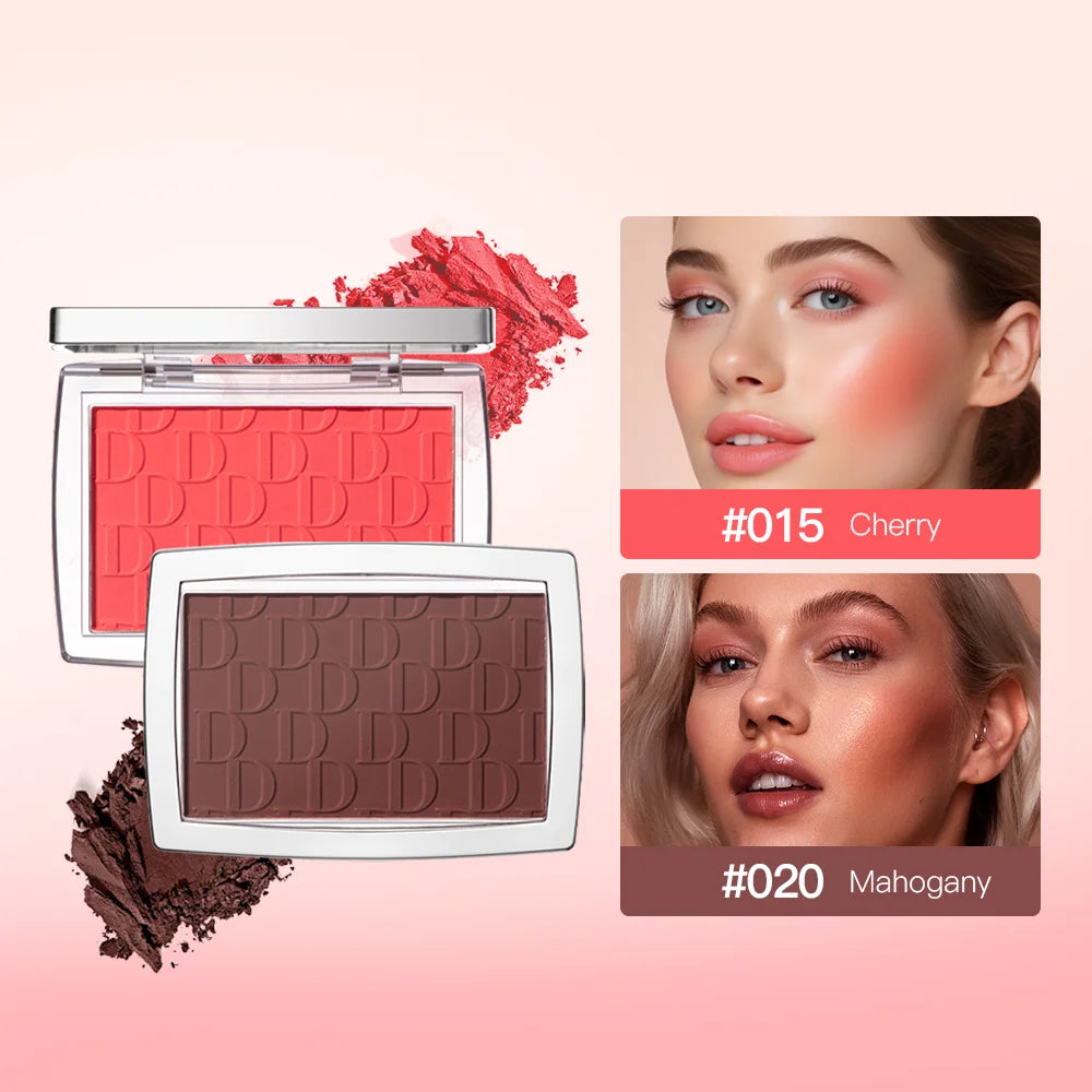 Tidesmit matte natural peach cheek tint blush palette texture close-up for waterproof face contouring makeup
