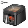 DEVISIB 12-in-1 Air Fryer with 2 Viewing Windows, 6.5L Family Capacity fits 4kg of Wings, Digital Controls, Dishwasher Safe