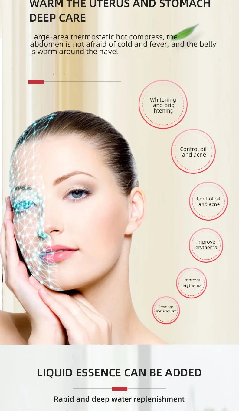 7-color PDT LED light therapy mask for facial rejuvenation, acne removal, and anti-wrinkle skin treatment.